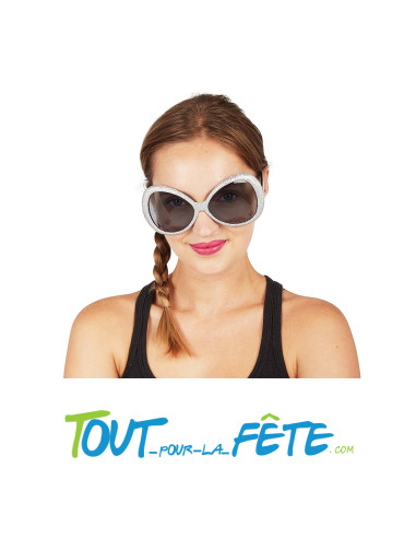 Lunettes disco avec paillettes