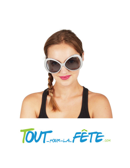 Lunettes disco avec paillettes