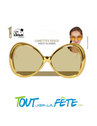 Lunettes disco avec paillettes