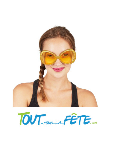 Lunettes disco avec paillettes