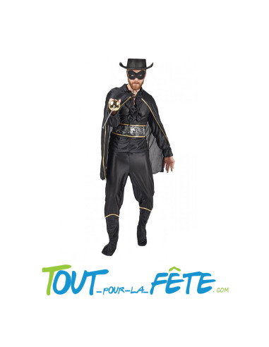 Déguisement bandit Zorro adulte