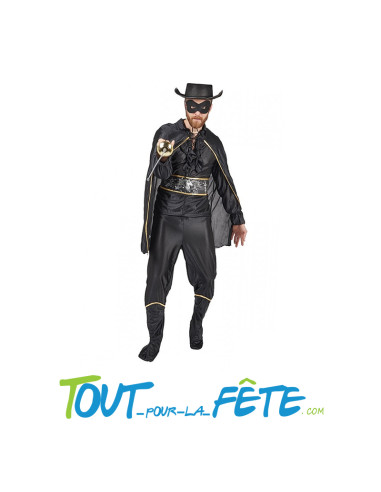 Déguisement bandit Zorro adulte