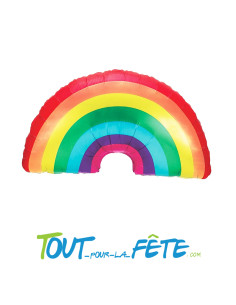 Ballon aluminium arc en ciel 81 cm 2