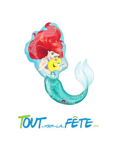 Ballon aluminium Ariel La petite sirène 71x86 cm 2