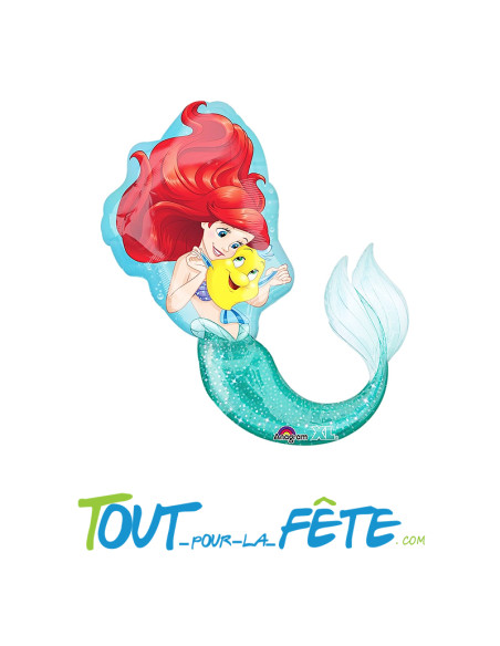 Ballon aluminium Ariel La petite sirène 71x86 cm