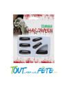 Lot de 10 faux ongles noirs