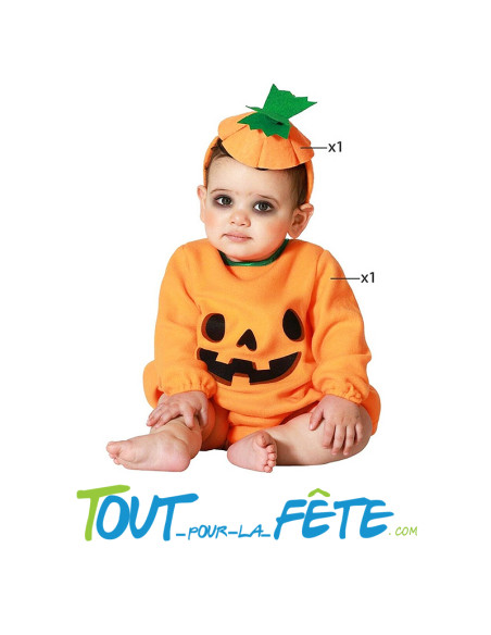 Déguisement citrouille pour bébé 6 mois - 12 mois