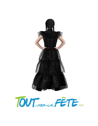 Déguisement de Mercredi Addams ( robe de bal ) taille enfant