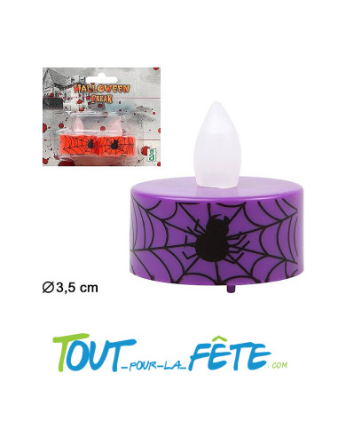 Lot de 2 bougies led halloween