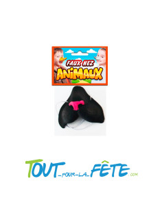 Faux nez de chat noir avec élastique faux nez d'animaux
