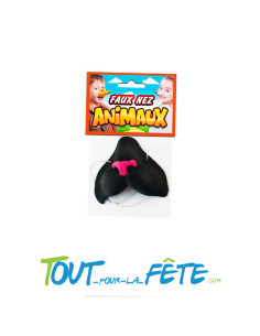 Faux nez de chat noir avec élastique faux nez d'animaux 2