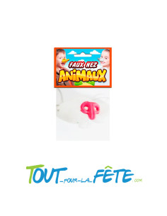 Faux nez de lapin blanc avec élastique faux nez d'animaux