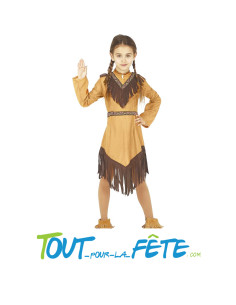 Déguisement d'indienne taille enfant pour fille
