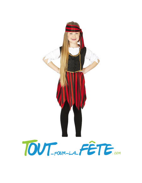Déguisement corsaire / pirate taille enfant pour fille