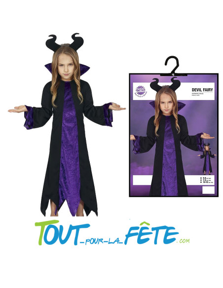 Déguisement Maléfique taille enfant fille.