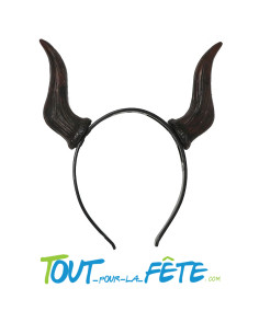 Serre tête cornes de démon noir diable / sorcière / démon / diablesse