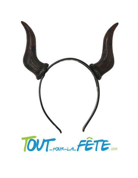 Serre tête cornes de démon noir diable / sorcière / démon / diablesse