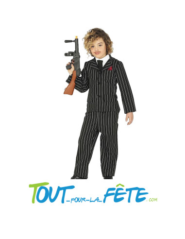 Déguisement de gangster taille enfant Veste, Pantalon, Foulard
