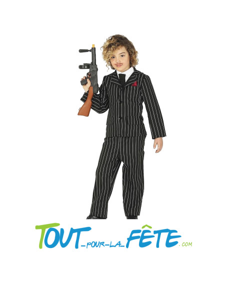 Déguisement de gangster taille enfant Veste, Pantalon, Foulard
