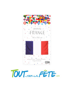 Drapeau polyester France 60x90 cm avec oeillets 2