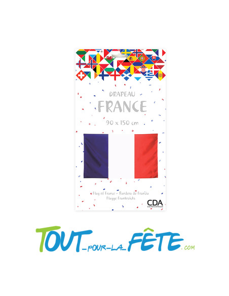 Drapeau polyester France 60x90 cm avec oeillets
