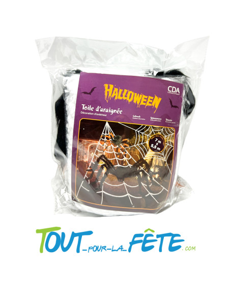 Kit 2 araignées géantes, 20 petite araignées, et toiles d'araignée