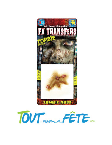 Transfert 3D nez de zombie