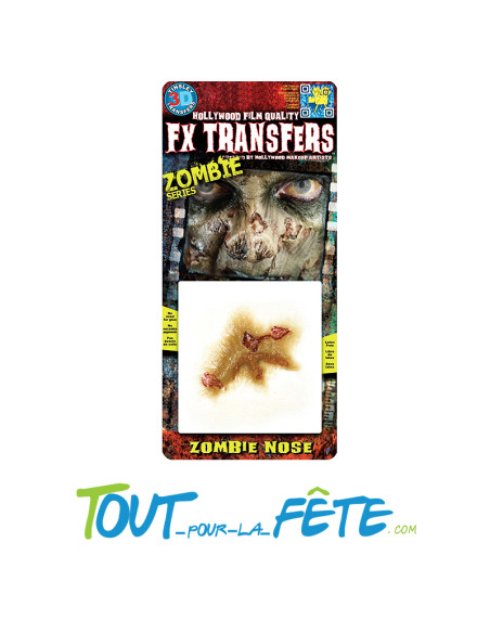Transfert 3D nez de zombie