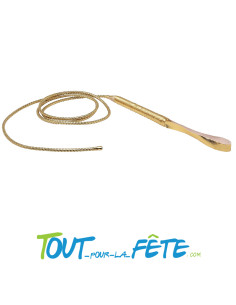 Fouet doré 195cm pour vos soirées costumées 2