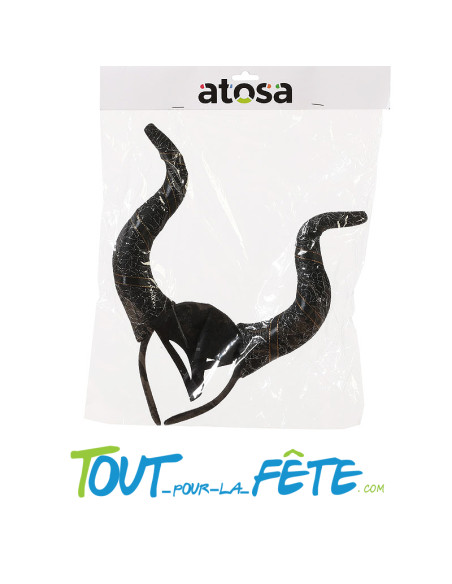Serre tête corne noir Maléfique