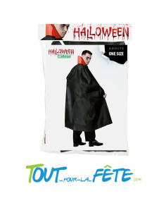 Cape de vampire noir et rouge 140 cm 2