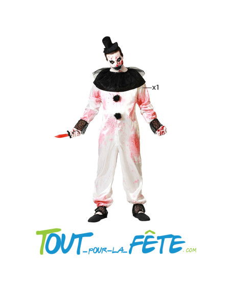 Déguisement de clown Terrifier taille adulte