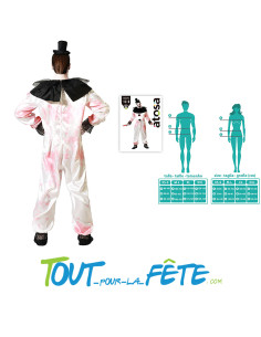 Déguisement de clown Terrifier taille adulte 2