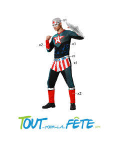 Déguisement héros comics americain adulte