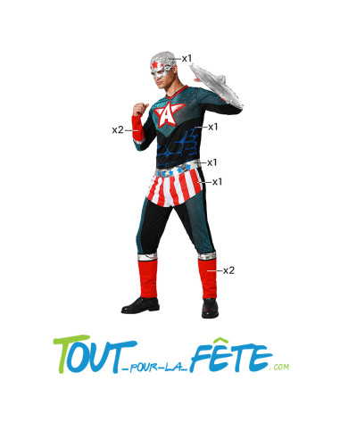 Déguisement héros comics americain adulte