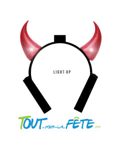 Serre tête corne de diable lumineux 2