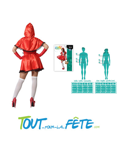 Déguisement de Petit chaperon rouge adulte un...