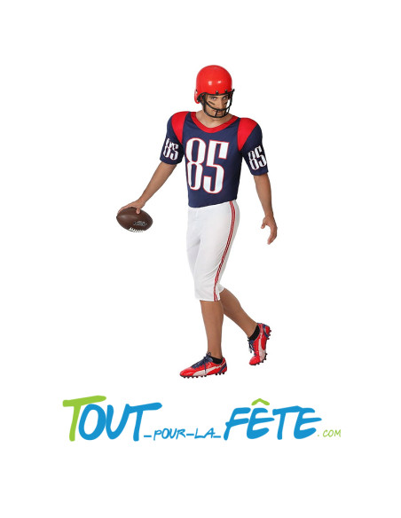 Costume footballeur américain chemise et pantalon court