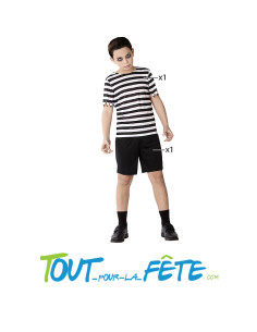 Déguisement fantôme taille enfant top et pantalon court