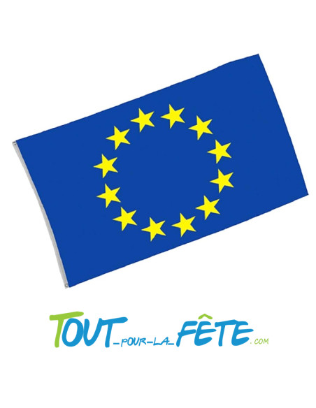 Drapeau en polyester Europe 90 x 150 cm symbole de l'Union européenne