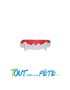 Dentier de vampire assoiffé de sang Halloween ou de fête...