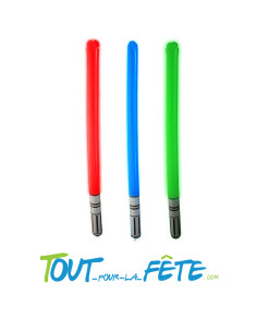 Sabre laser gonflable 85cm 3 couleurs