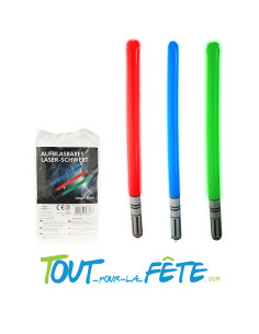 Sabre laser gonflable 85cm 3 couleurs 2