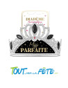 Diadème argent, noir, or Miss parfaite soyez la femme parfaite