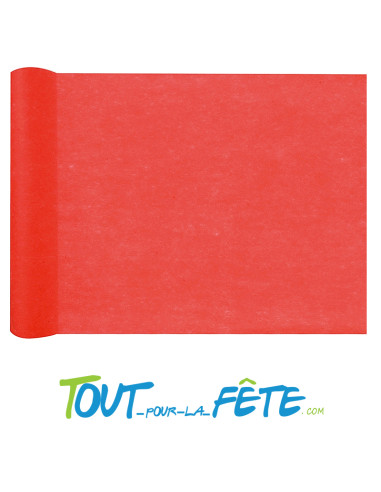 Chemin de table en intissé de couleur uni 10 mètres 30 cm