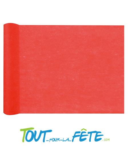 Chemin de table en intissé de couleur uni 10 mètres 30 cm