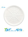 Plateau fruit en mer en polystyrène 47cm canne de sucre "pure"