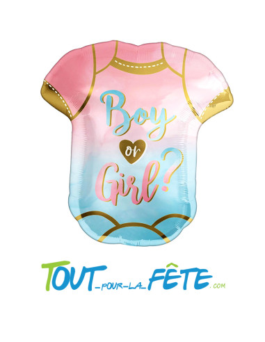 Ballon aluminium Body 60cm décoration pour votre Baby Shower