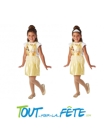 Déguisement de la princesse Belle jaune ( robe + tiare ) 3 - 6 ans