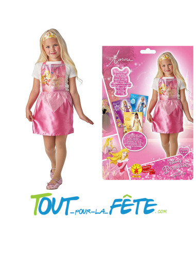 Déguisement de la princesse Aurore rose ( robe + tiare ) 3 - 6 ans